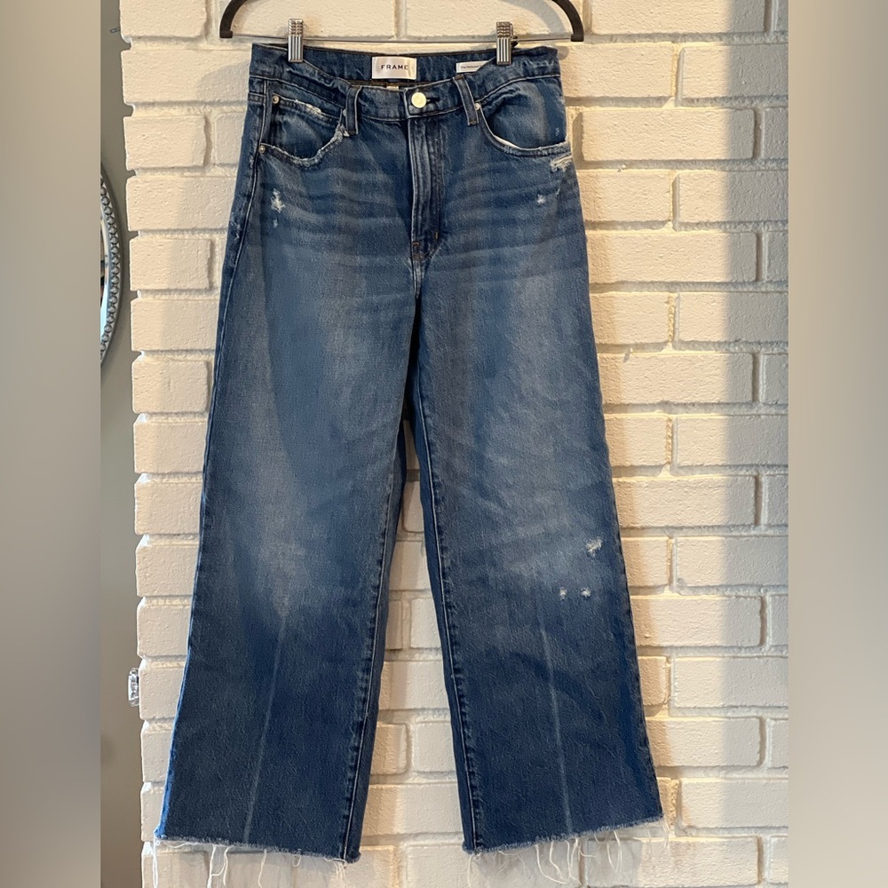 Frame Denim The Relaxed Straight size 27 wide leg